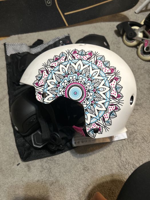 Patins inline oxelo com proteções