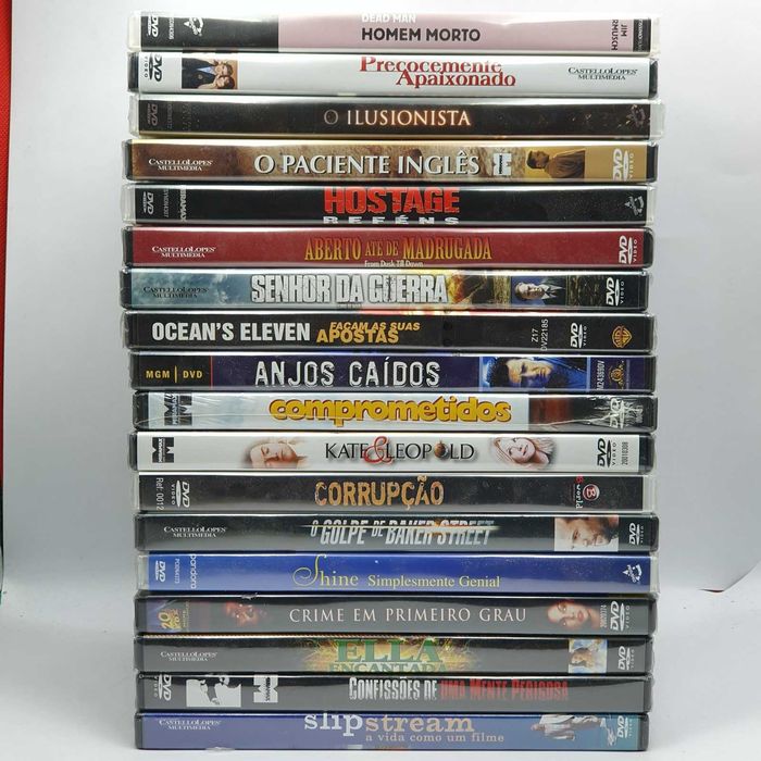 Lote 6/4 - Pack de 18 Filmes Novos e Selados em DVD - Ref.VI