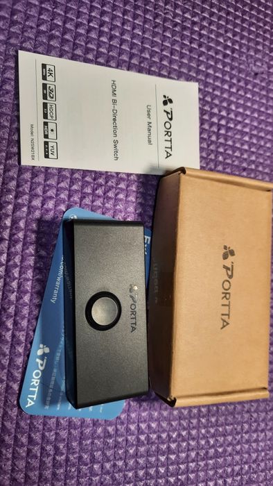 Переключатель HDMI 4K 60 Гц, двунаправленный коммутатор PORTTA