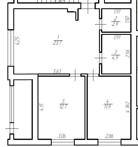 2к Квартира 56.1м² | Будинок зданий | Поповича 37 | Без комісії