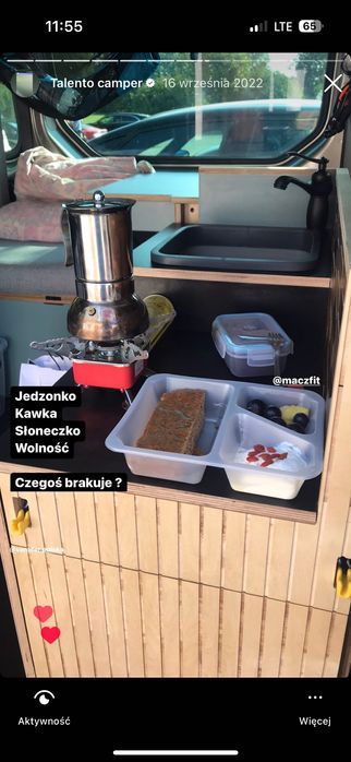 Zabudowa campervan (Talento , trafic , primaster long)