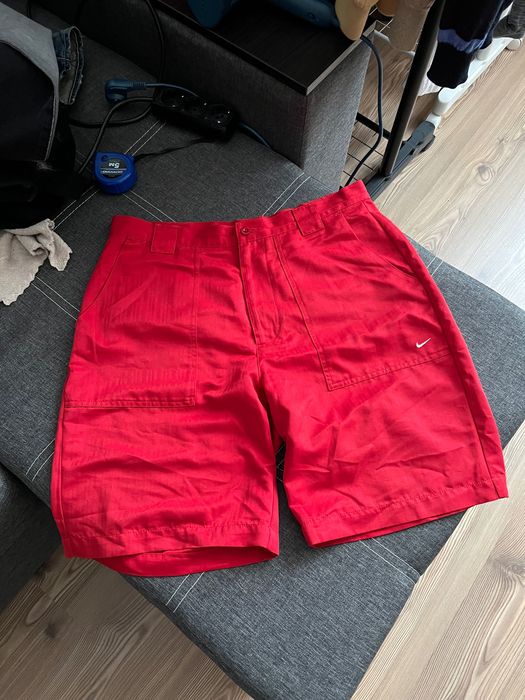Чоловічі Шорти Nike Golf Чінос Бермуди W34 (L) Червоні Оригінал
