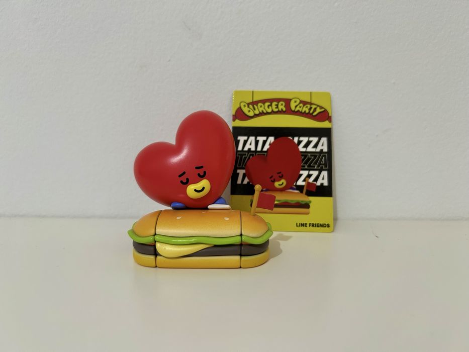 BTS Figuras BT21 Burger Party Miniso - Mang, Tata e Shooky