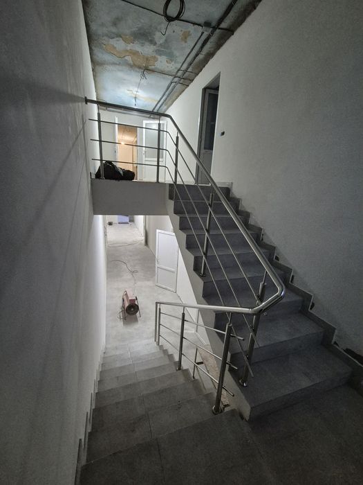 Перила чорний метал (нержавіюча сталь)