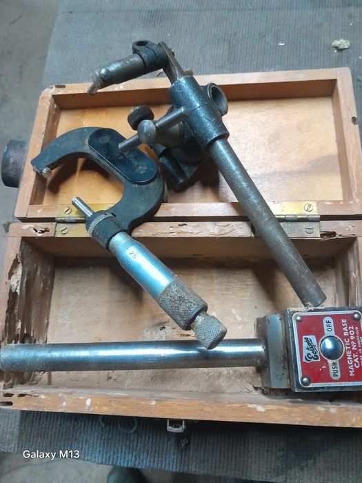 Conjunto Profissional Mediação-Mitutoyo+ Base magnética + Micrometro