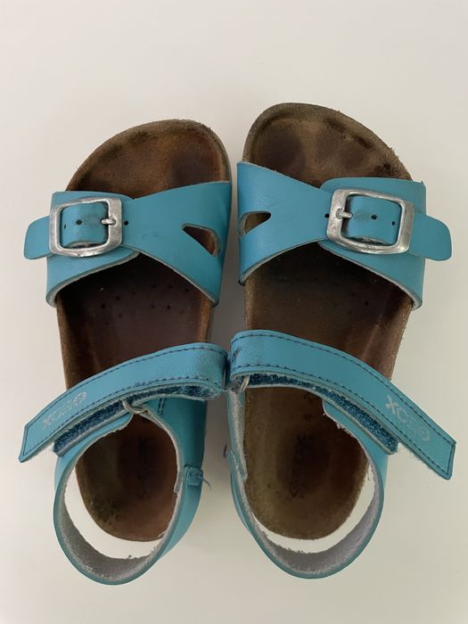 Niebieskie/turkusowe sandałki Geox r.26 dla dziewczynki