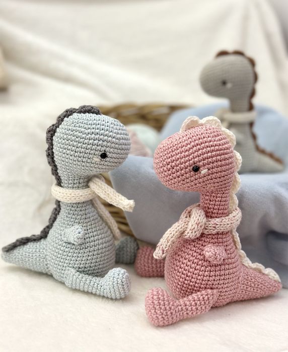Dinossauro bebe amigurumi