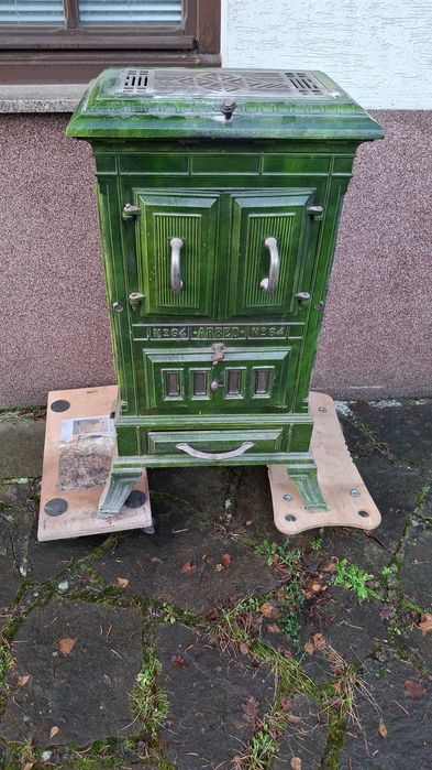 Piecyk zielony emailowany