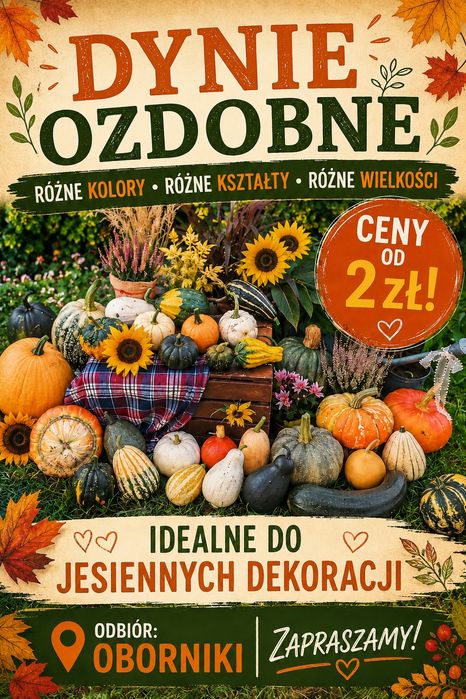 Dynie ozdobne mix