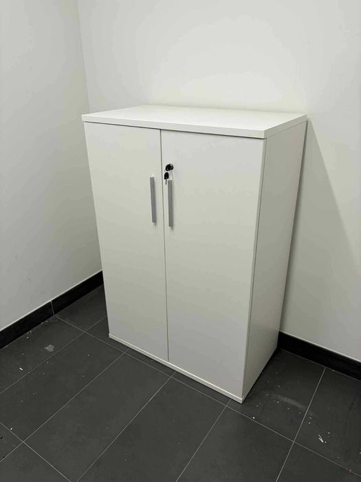 Szafa szafka biurowa aktowa biała 128x80x43