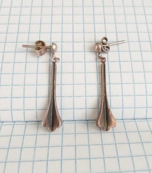 Сережки вінтажні Срібло 916 проби Зірочка. СССР