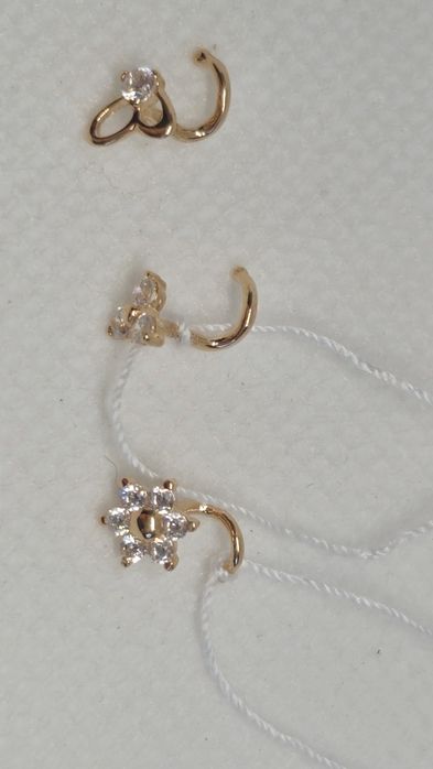 Пірсинг для носа з червоного золота. Нові. Favoritum.