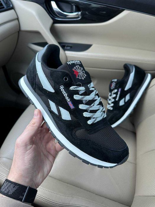 Кросівки Reebok Classic Black/White  premium