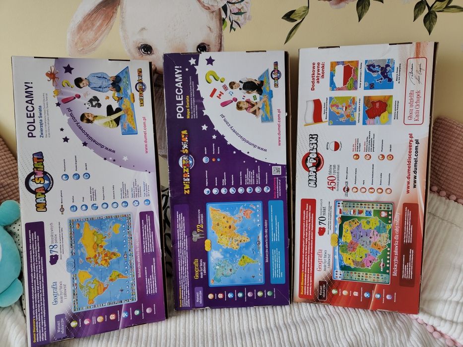 Dumel Discovery interaktywna mapa Polski świata zwierzęta unikaty