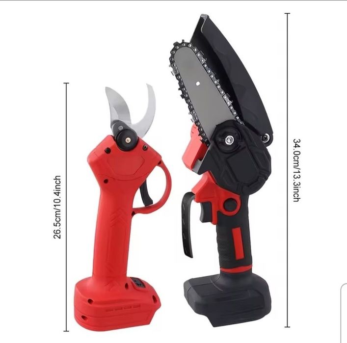 Conjunto Tesoura e serra de Poda a Bateria