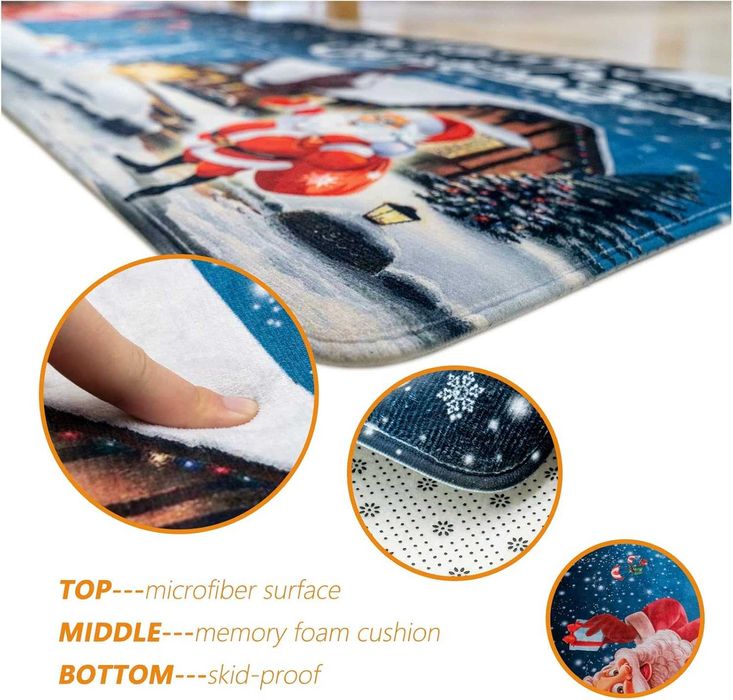 Dywan Chodnik Bieżnik dywanowy Dekoracja na Boże Narodzenie 60x180 cm