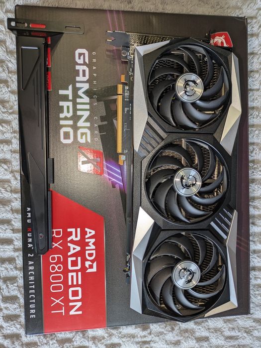 MSI RX6800XT 16GB Gaming Trio　中古 msi rx 6800xt - купити комплектуючі для ПК - Ціна на OLX.ua