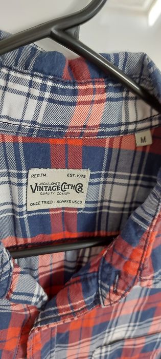 Koszula męska w kratkę kratę rozm M Jack&Jones