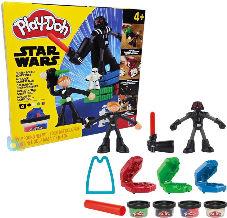 Набір для ліплення Hasbro Play-Doh Зоряні війни Світлові мечі! (G1583)