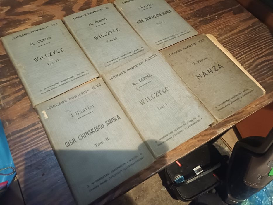 Książki 6 sztuk z serii Ciekawe opowieści 1913 r.