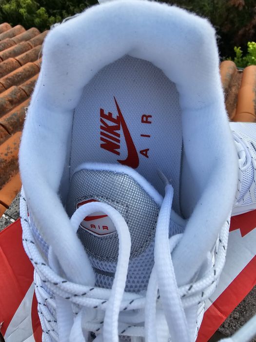 Nike Air Max Plus TN Branco/Vermelho  Tam 42