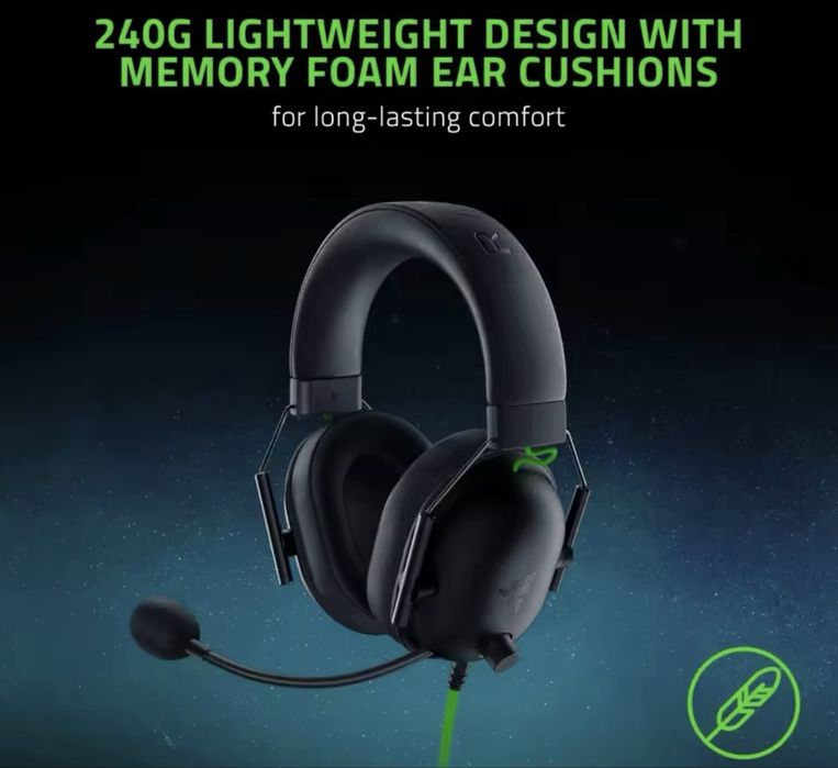 Гарантія‼️ Razer Blackshark V2 X ігрові навушники проводні геймерські