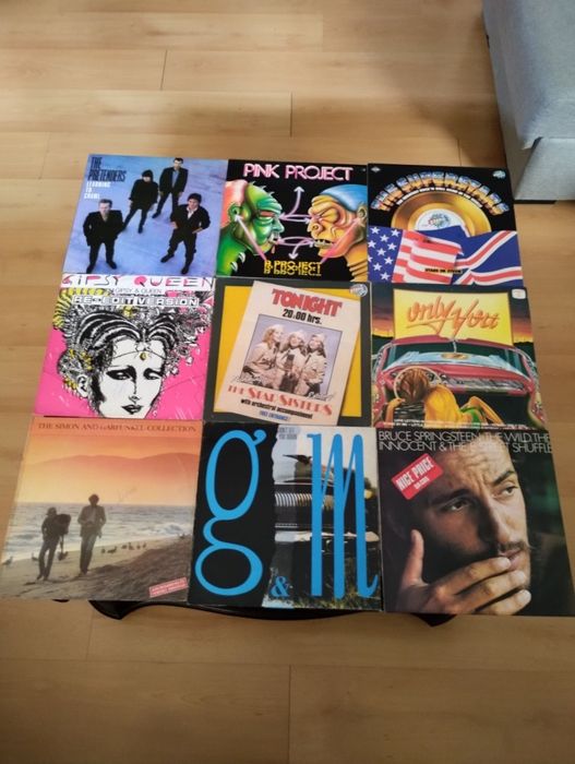 Vários discos de vinil