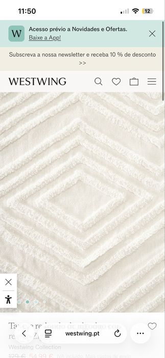 Tapete branco peludo - westwing - 2 m X 3m