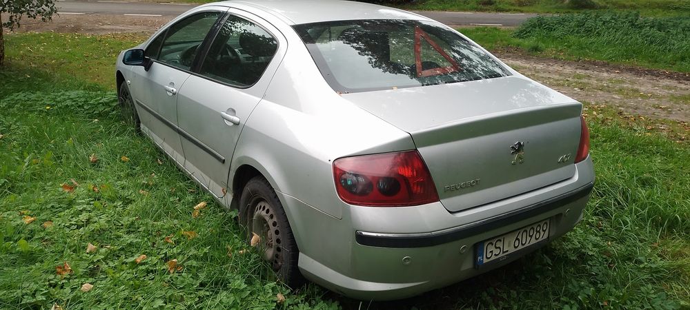 Peugeot 407 benz+gaz USZKODZONY
