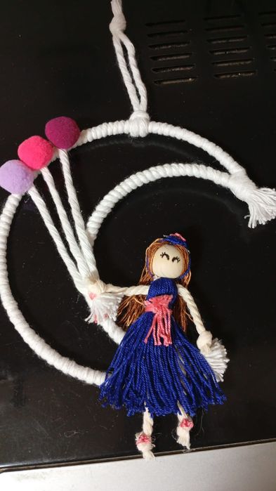 Artigos decorativos em macramé