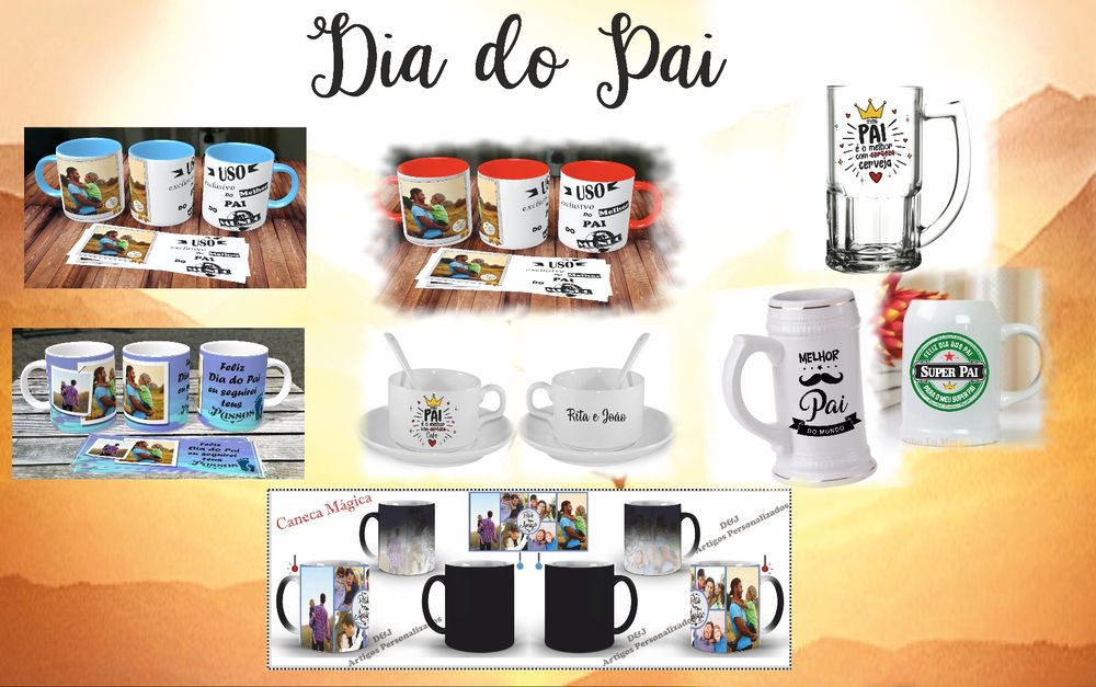 Dia do Pai artigos personalizados