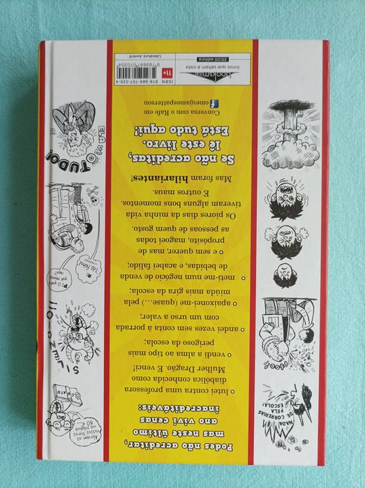 Livros diário de um banana e escola