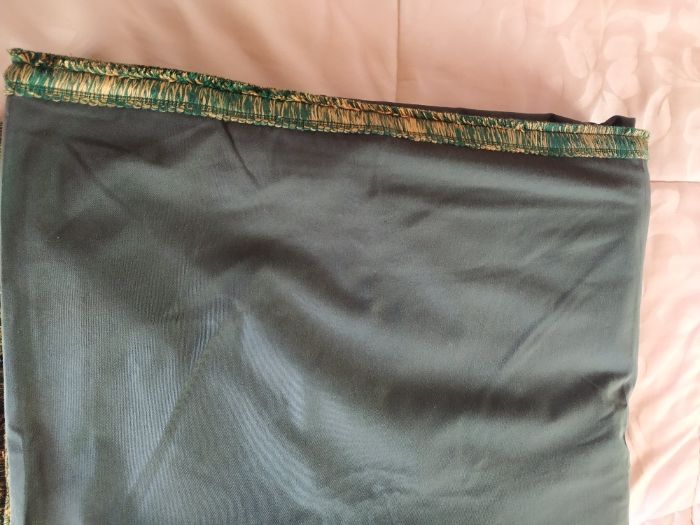 Natal - Toalha para mesa com debrum de cor "verde garrafa"