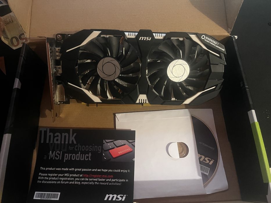 GTX 1060 3GB MSI OC Dual Fan | Caixa | Termopasta Nova