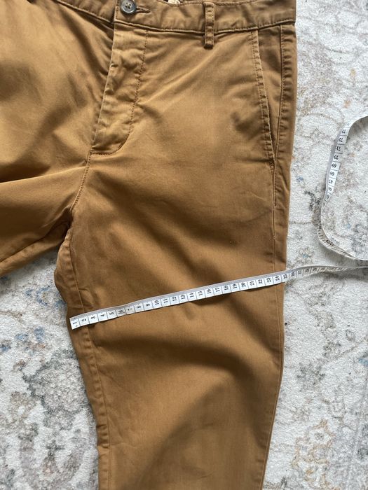H&M spodnie męskie 46 32R brązowe chinosy bawełniane