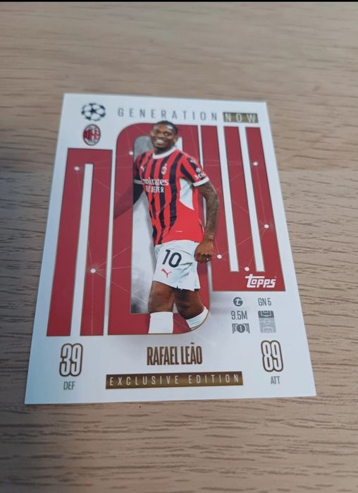 Karta topps match attack, Exlusive edition, Rafael Leao