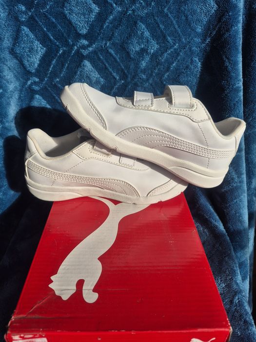 Buty adidasy trampki sportowe nowe rzepy Puma białe sneakersy 31