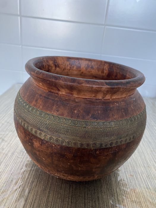 Vaso de cerâmica vintage