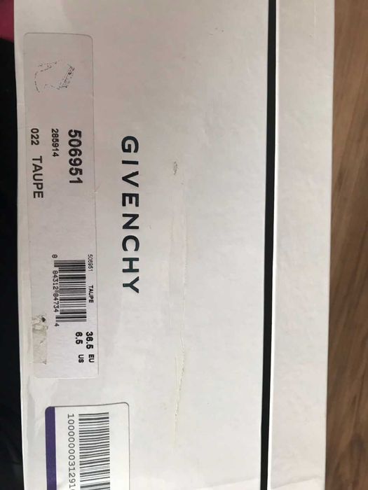 Новые кожаные ботинки Givenchy, р. 36 (taupe) Люкс Оригинал