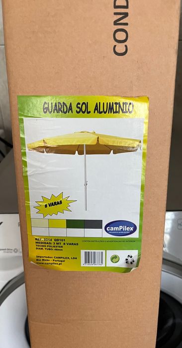 Guarda sol de jardim e base