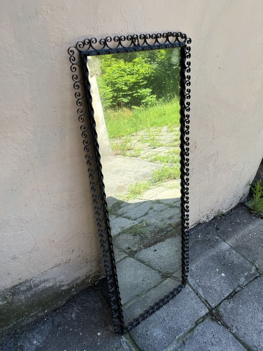 Lustro metalowe czarne