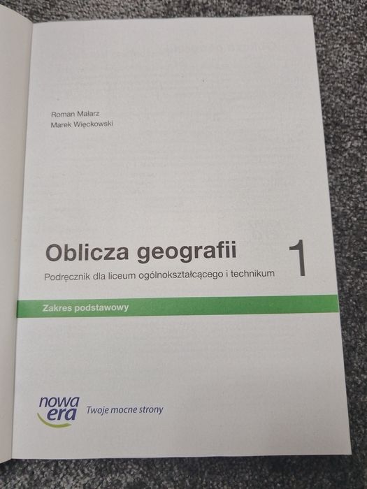 Oblicza geografii. Klasa 1. Liceum i technikum. Zakres podstawowy