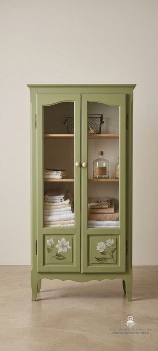 Vitrine / louceiro em carvalho