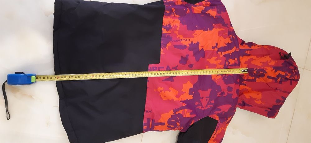 Куртка термо для дівчинки на зріст 140-146+ печатки флісові