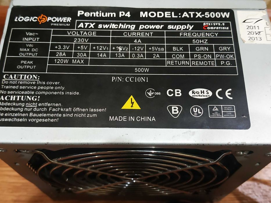 блок питания 500W Logic Power