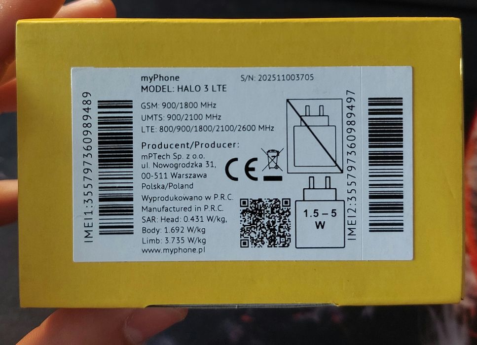 myPhone Halo 3 LTE – jak nowy, idealny dla seniora