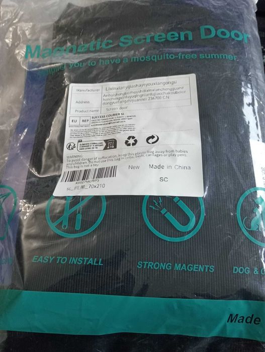 Rede Mosquiteira Magnética 70x210cm – Fecho Automático – NOVA