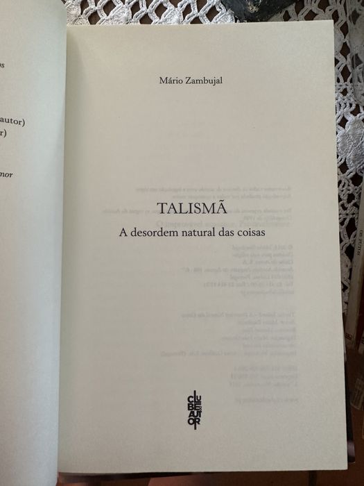 Livro Mário Zambujal - Talismã