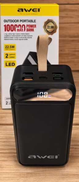 повербанк 100000 павербанк 100000 power bank awei 100000 mAh НОВИЙ‼️