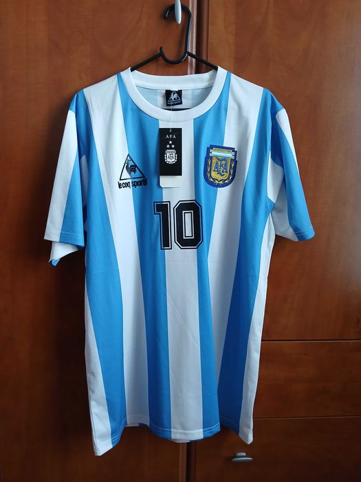 Camisola diego maradona equipamento argentina t shirt futebol